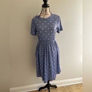 Blue Polka Dot Dress